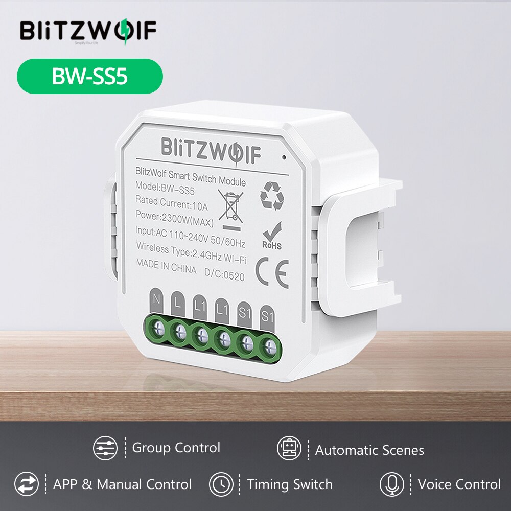 BlitzWolf BW-SS5 1 /2   10A 2300W WIFI ..
